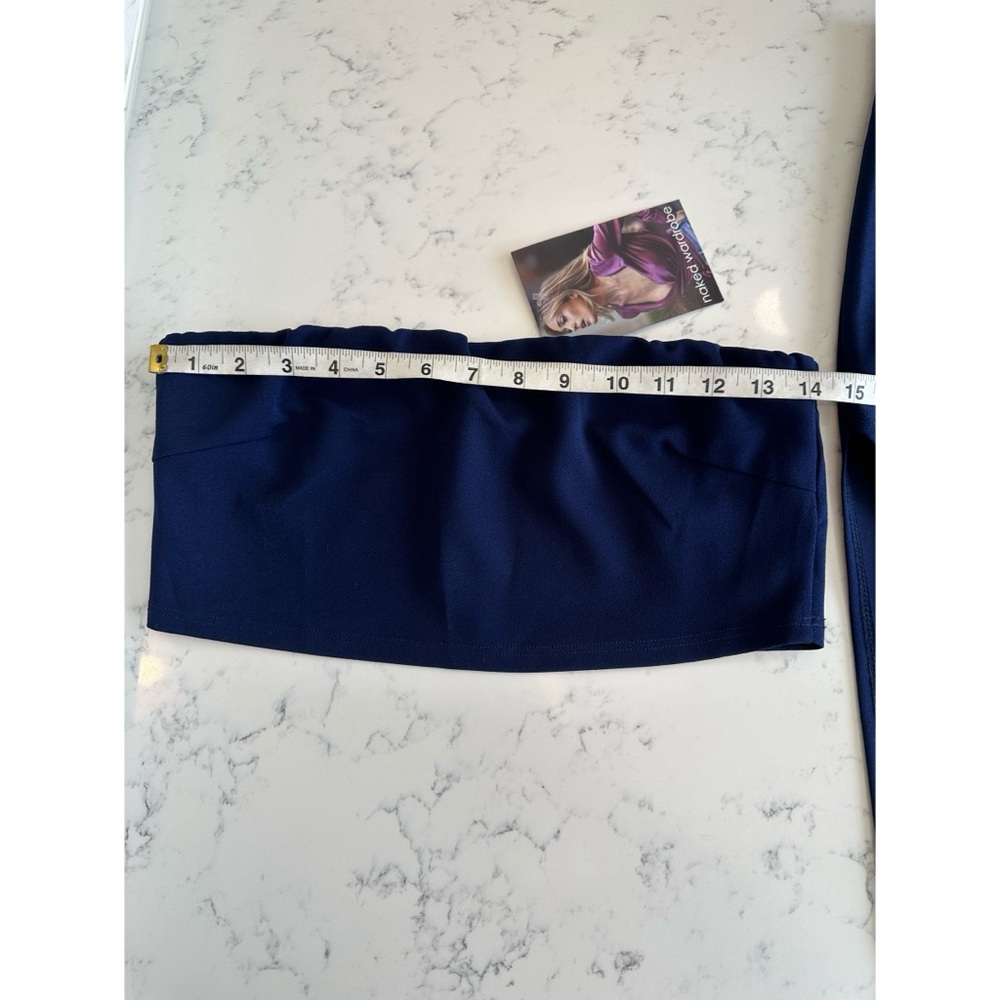 Naked Wardrobe On the Slit Set in Navy Blue - Size Large - Picture 11 of 13